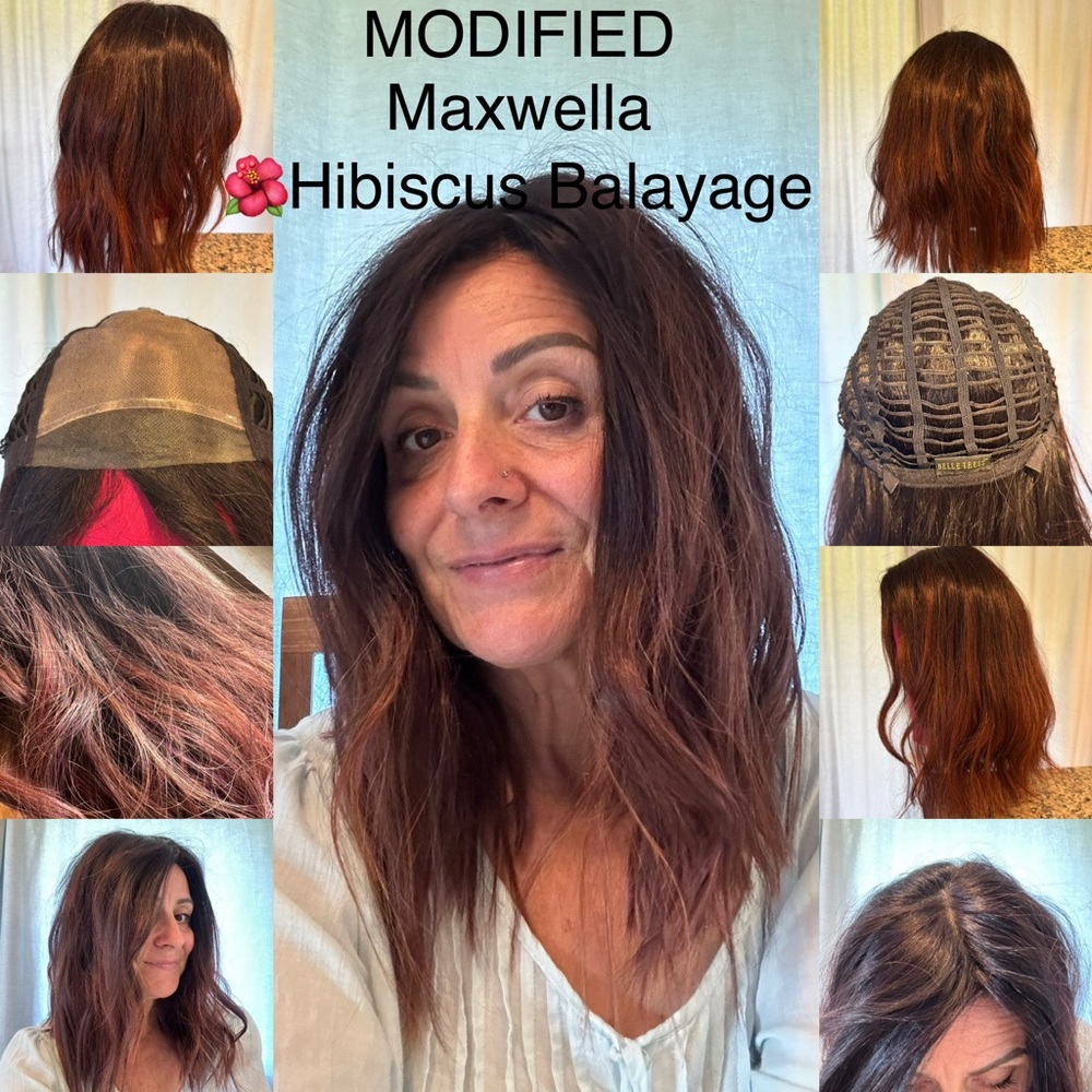 Belle Tress Hibiscus Balayage wig - modified Maxwella